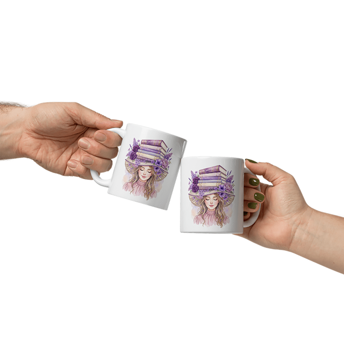 "Her Hat Is Made of Books" Mug-11 oz