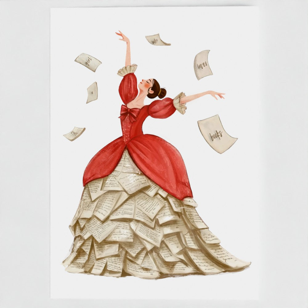 "Just a Girl Who Loves Books" Greeting Card