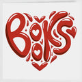 "Books are Love" Heart Greeting Card