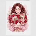 Bookish Bouquet Greeting Card