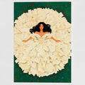 A Bookish Bride Greeting Card